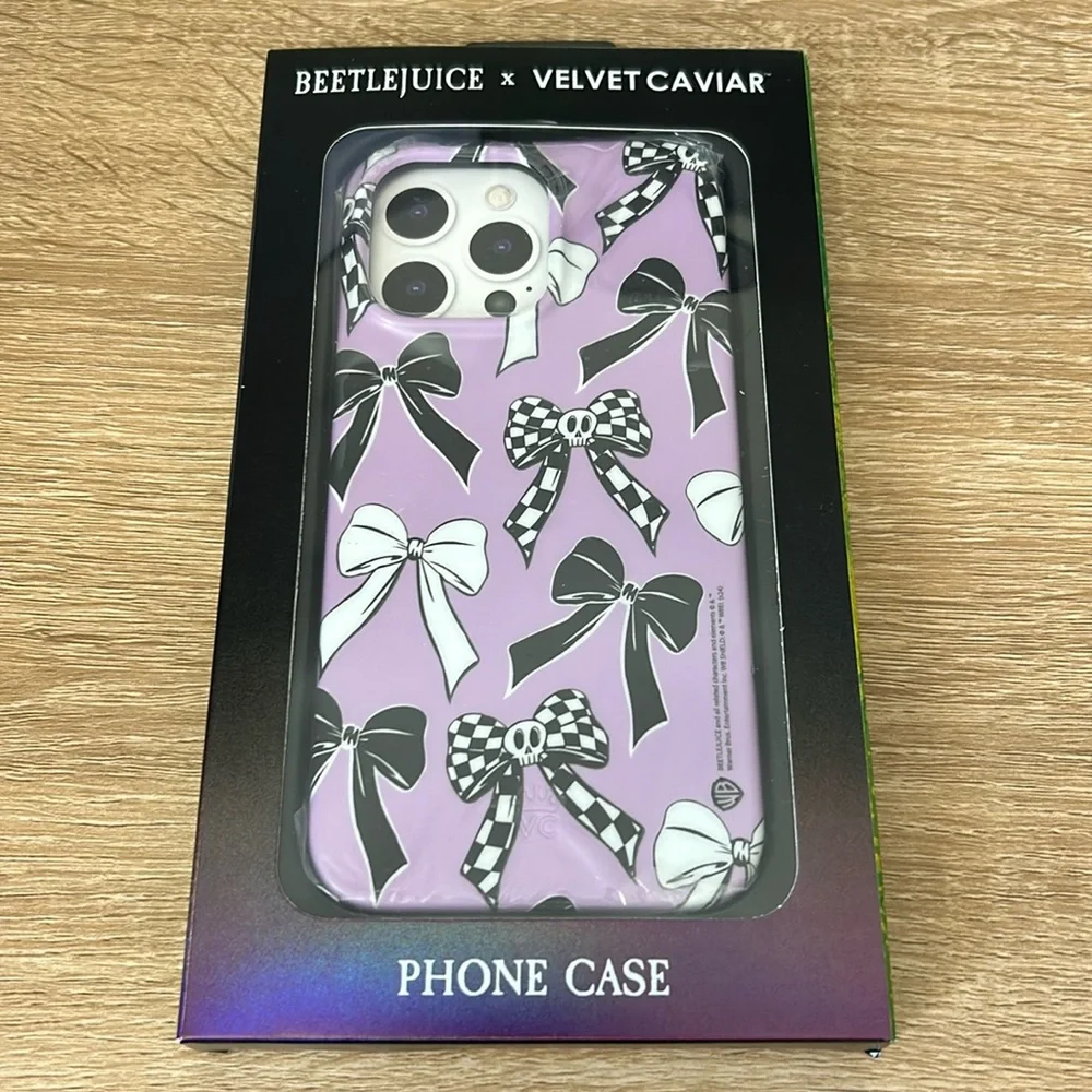 Velvet caviar Beetlejuice Bows iPhone Case